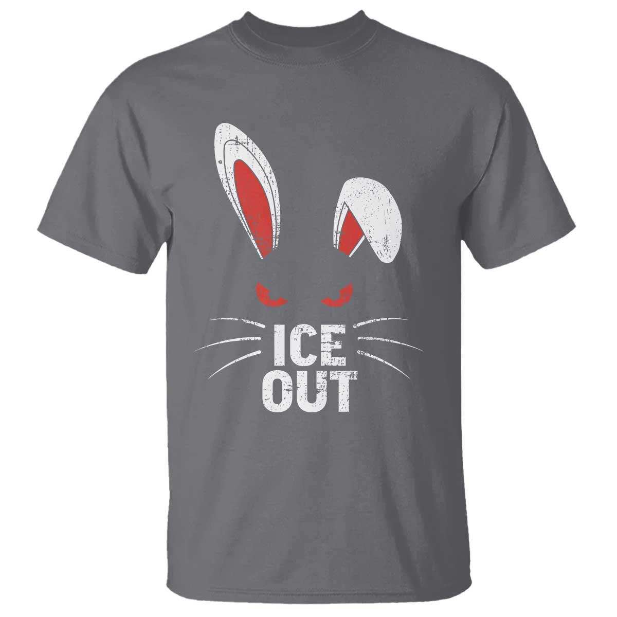 Bunny Ice Out T Shirt - Resist FDT Anti Immigration Enforcement Protest Tee TS10 Charcoal Print Your Wear