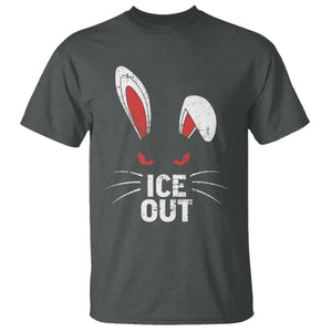 Bunny Ice Out T Shirt - Resist FDT Anti Immigration Enforcement Protest Tee TS10 Dark Heather Print Your Wear