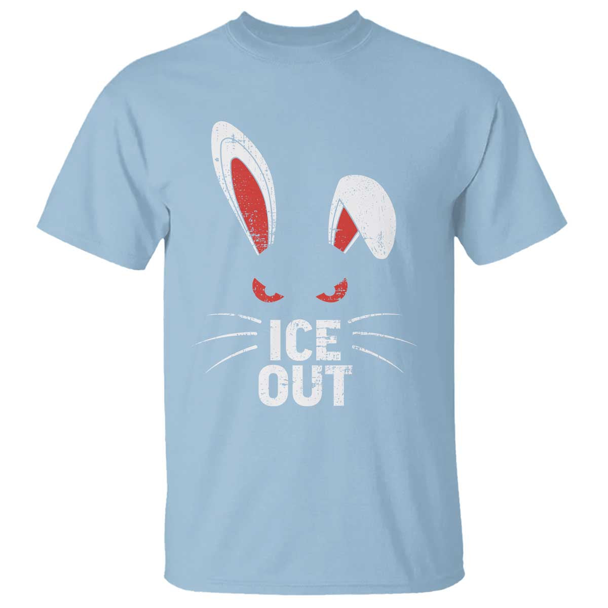 Bunny Ice Out T Shirt - Resist FDT Anti Immigration Enforcement Protest Tee TS10 Light Blue Print Your Wear