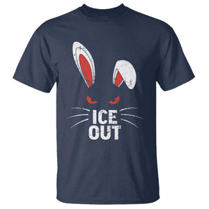 Bunny Ice Out T Shirt - Resist FDT Anti Immigration Enforcement Protest Tee TS10 Navy Print Your Wear