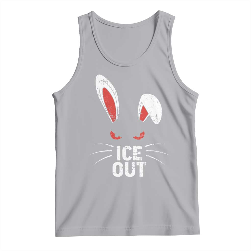 Bunny Ice Out Tank Top Resist FDT Anti Immigration Enforcement TS10 Athletic Heather Print Your Wear