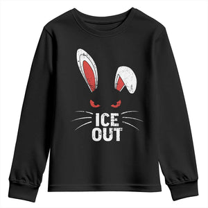 Bunny Ice Out Youth Sweatshirt Resist FDT Anti Immigration Enforcement TS10 Black Print Your Wear