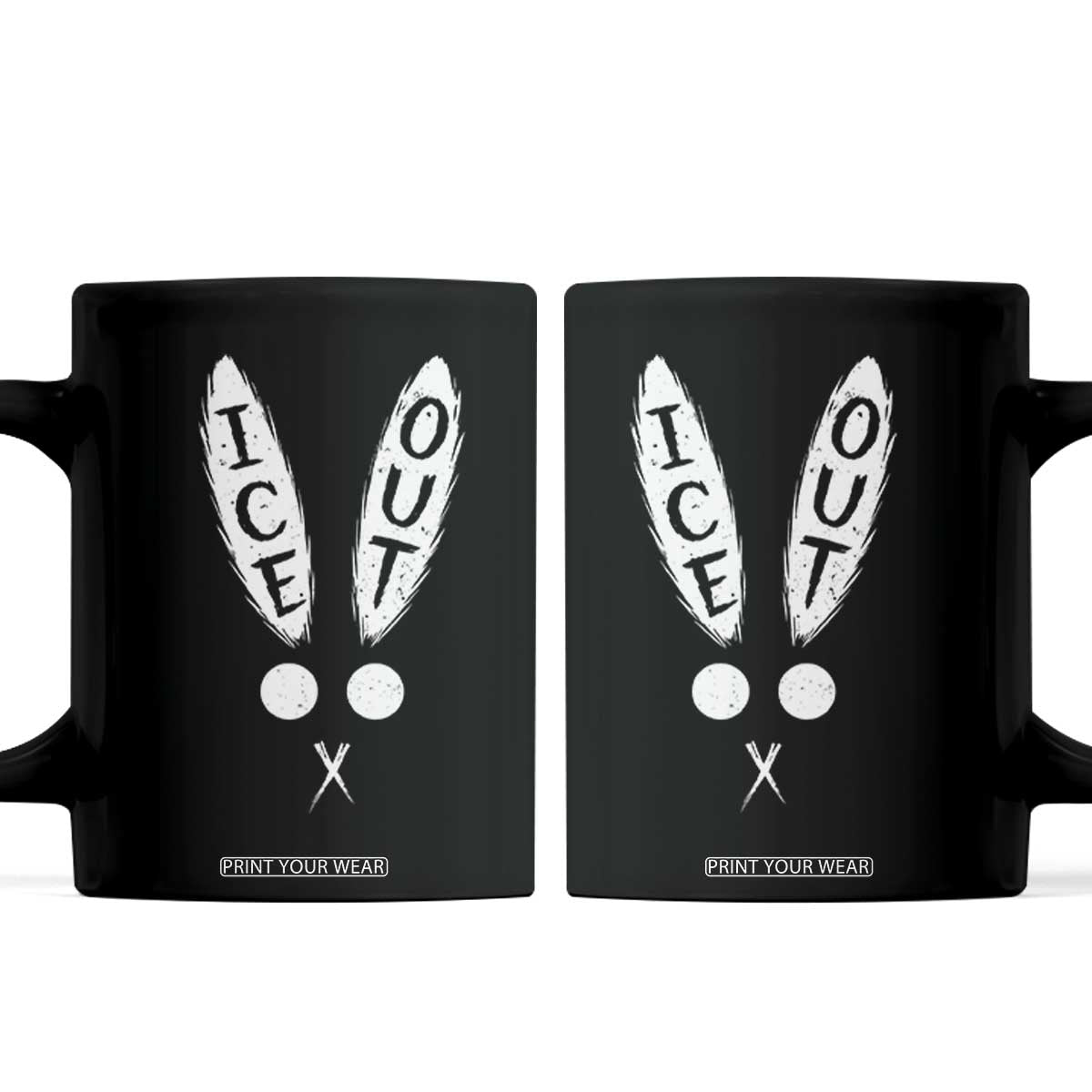 Bunny Bad Ice Out Coffee Mug Rabbit FDT Anti Immigration Enforcement TS10 Black Print Your Wear