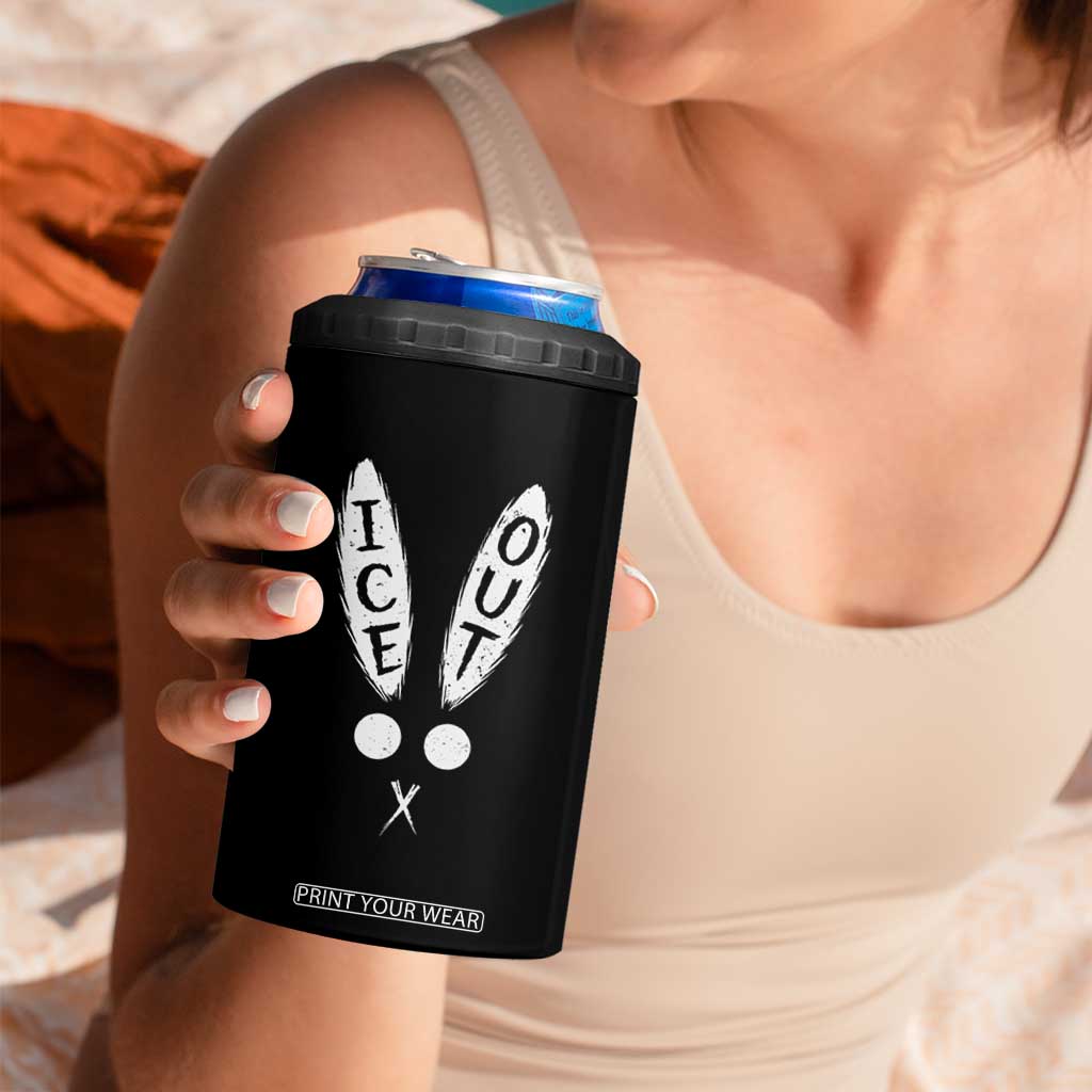 Bunny Bad Ice Out 4 in 1 Can Cooler Tumbler Rabbit FDT Anti Immigration Enforcement TS10 Print Your Wear