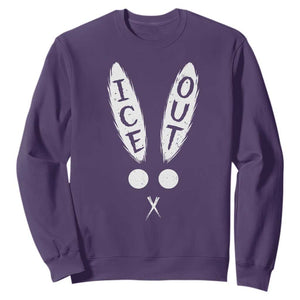 Bunny Bad Ice Out Sweatshirt Rabbit FDT Anti Immigration Enforcement TS10 Purple Print Your Wear