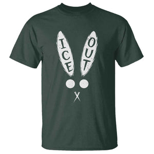 Bunny Bad Ice Out T Shirt Rabbit FDT Anti Immigration Enforcement TS10 Dark Forest Green Print Your Wear
