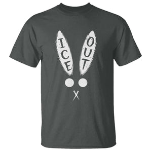 Bunny Bad Ice Out T Shirt Rabbit FDT Anti Immigration Enforcement TS10 Dark Heather Print Your Wear