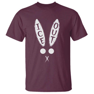 Bunny Bad Ice Out T Shirt Rabbit FDT Anti Immigration Enforcement TS10 Maroon Print Your Wear