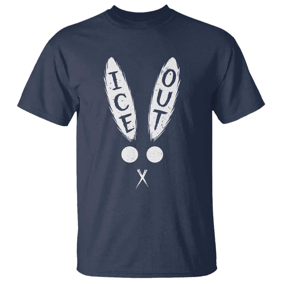 Bunny Bad Ice Out T Shirt Rabbit FDT Anti Immigration Enforcement TS10 Navy Print Your Wear