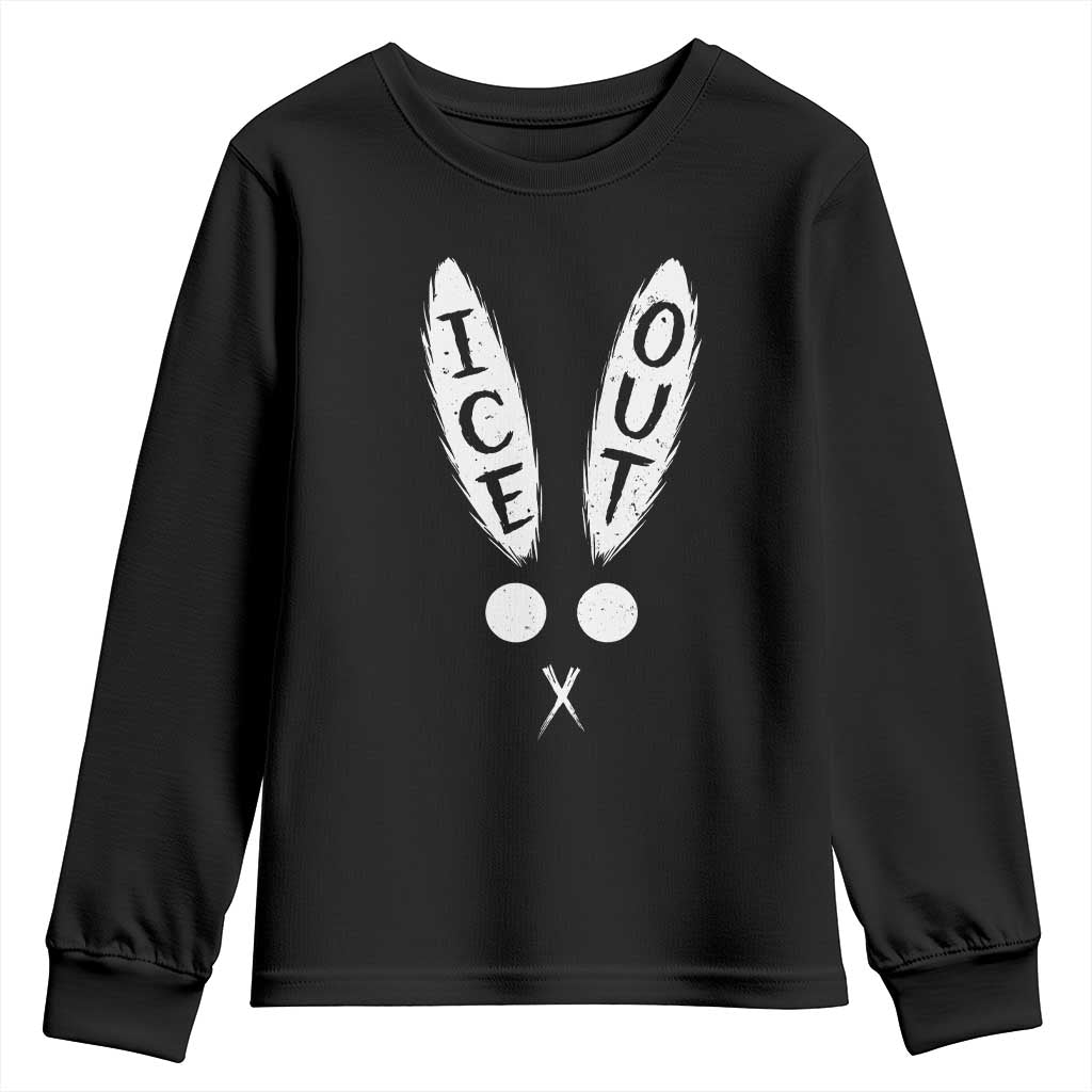 Bunny Bad Ice Out Youth Sweatshirt Rabbit FDT Anti Immigration Enforcement TS10 Black Print Your Wear