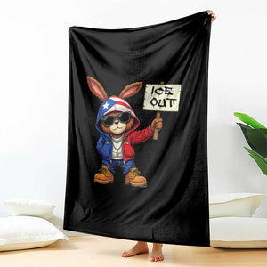 Bunny Ice Out Throw Blanket Protest Equality Puerto Rican Flag Hoodie TS10 Print Your Wear