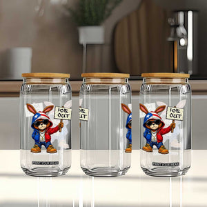 Bunny Ice Out Glass Can Protest Equality Puerto Rican Flag Hoodie TS10 Print Your Wear