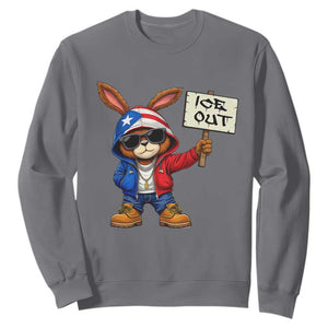 Bunny Ice Out Sweatshirt Protest Equality Puerto Rican Flag Hoodie TS10 Charcoal Print Your Wear