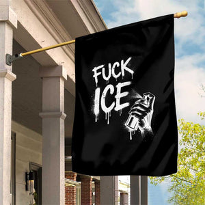 Fck Ice Garden Flag Vintage Graffiti No Human is Illegal TS10 Print Your Wear