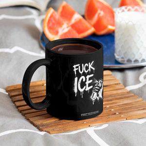 Fck Ice Coffee Mug Vintage Graffiti No Human is Illegal TS10 Print Your Wear