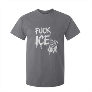 Fck Ice T Shirt For Kid Vintage Graffiti No Human is Illegal TS10 Charcoal Print Your Wear