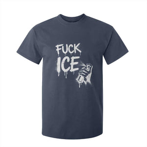 Fck Ice T Shirt For Kid Vintage Graffiti No Human is Illegal TS10 Navy Print Your Wear