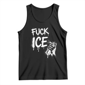 Fck Ice Tank Top Vintage Graffiti No Human is Illegal TS10 Black Print Your Wear