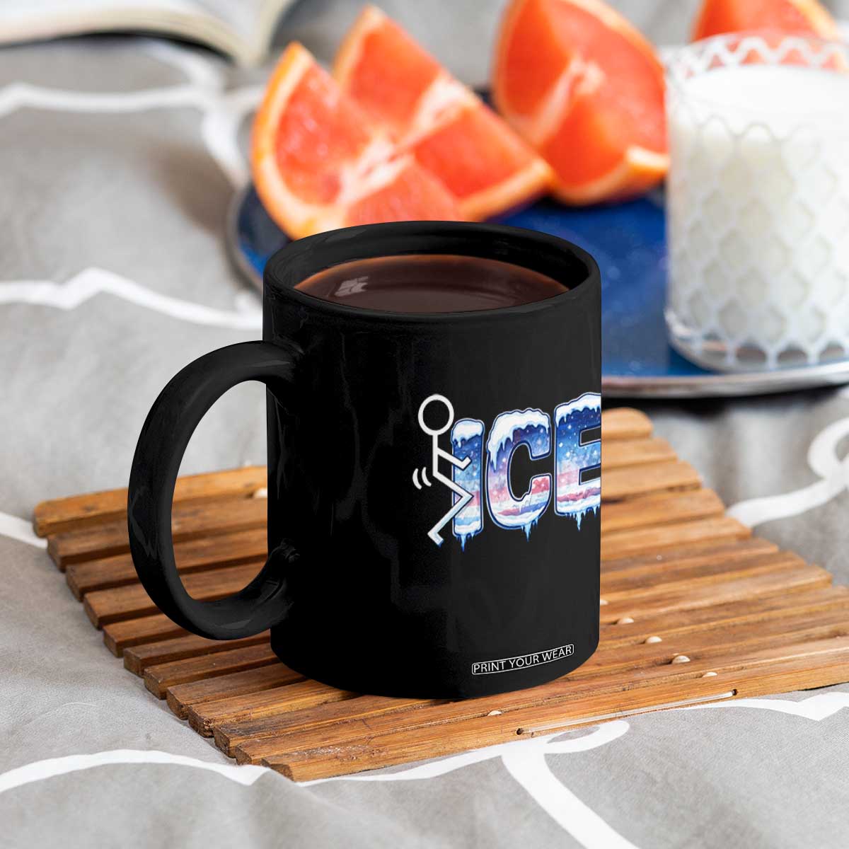 Fck Ice Coffee Mug Sarcastic Immigration Protest TS10 Print Your Wear