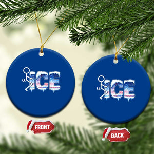 Fck Ice Ceramic Ornament Sarcastic Immigration Protest TS10 1pc Blue Print Your Wear