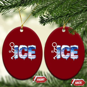 Fck Ice Ceramic Ornament Sarcastic Immigration Protest TS10 Print Your Wear
