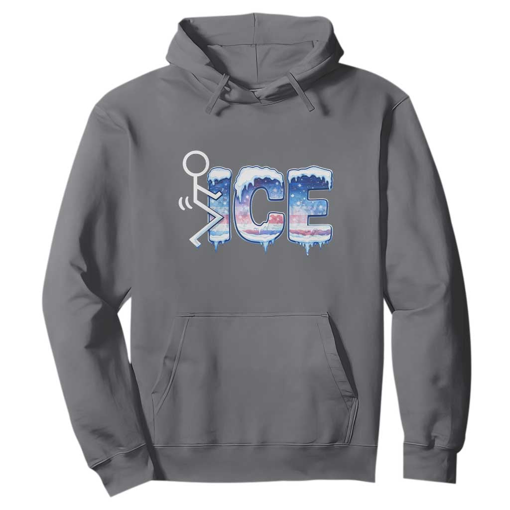 Fck Ice Hoodie Sarcastic Immigration Protest TS10 Charcoal Print Your Wear