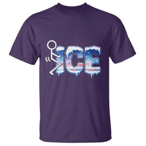 Fck Ice T Shirt Sarcastic Immigration Protest TS10 Purple Print Your Wear