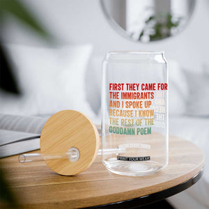 First They Came For The Immigrants Glass Can Retro Human Rights Protest TS10 Print Your Wear