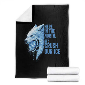 Crush Ice Throw Blanket Wolf Human Rights Protest TS10 Black Print Your Wear