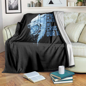 Crush Ice Throw Blanket Wolf Human Rights Protest TS10 Print Your Wear