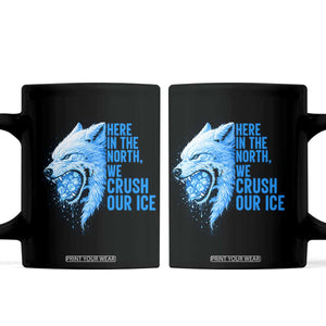 Crush Ice Coffee Mug Wolf Human Rights Protest TS10 Black Print Your Wear