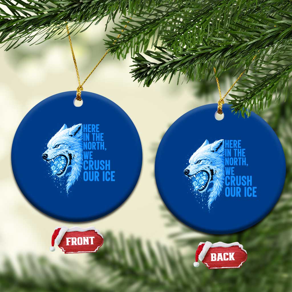 Crush Ice Ceramic Ornament Wolf Human Rights Protest TS10 1pc Blue Print Your Wear
