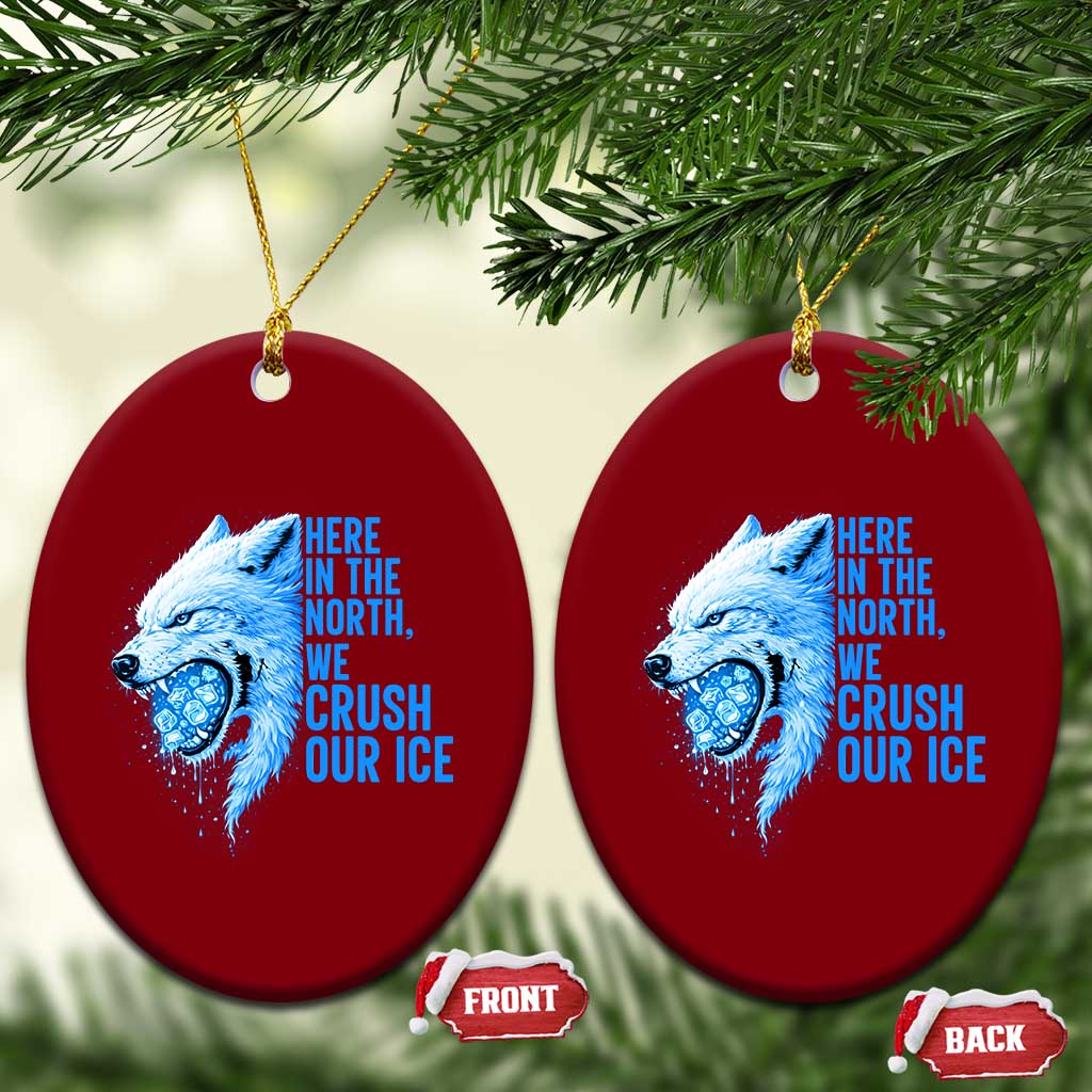 Crush Ice Ceramic Ornament Wolf Human Rights Protest TS10 Print Your Wear
