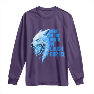 Crush Ice Long Sleeve Shirt Wolf Human Rights Protest TS10 Purple Print Your Wear