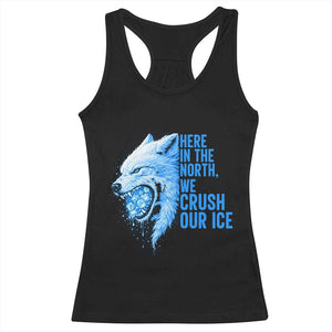 Crush Ice Racerback Tank Top Wolf Human Rights Protest TS10 Black Print Your Wear