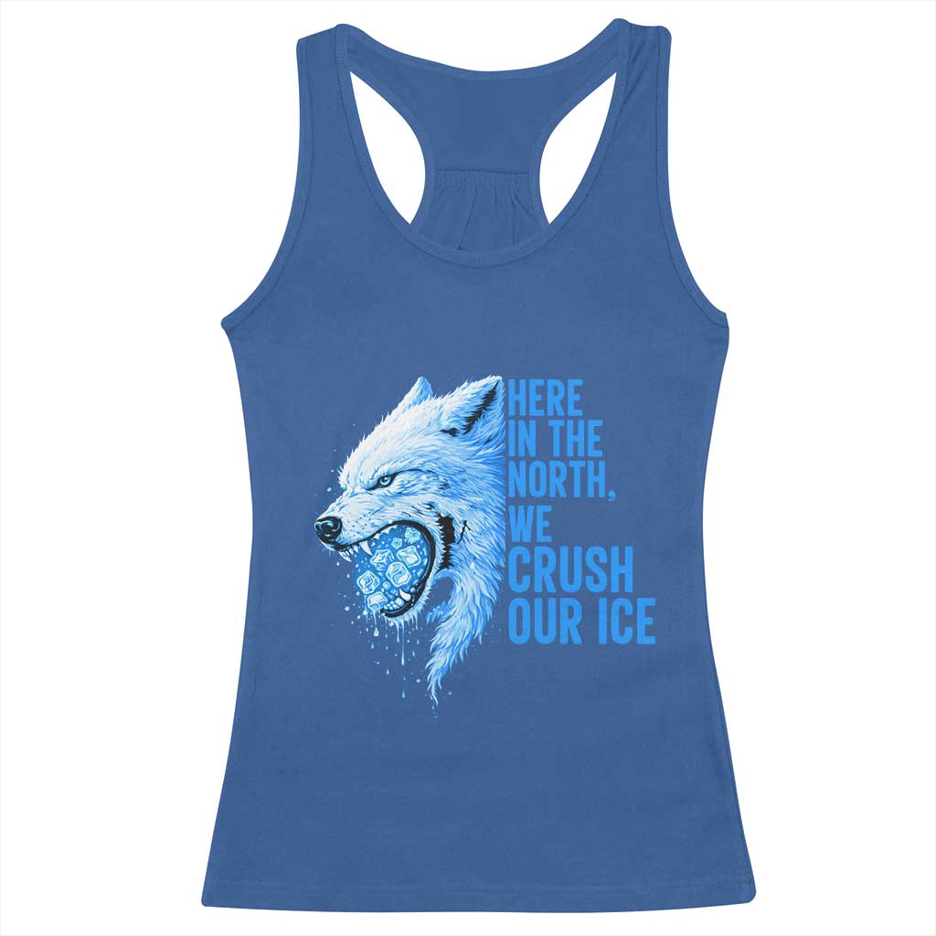 Crush Ice Racerback Tank Top Wolf Human Rights Protest TS10 Royal Blue Print Your Wear