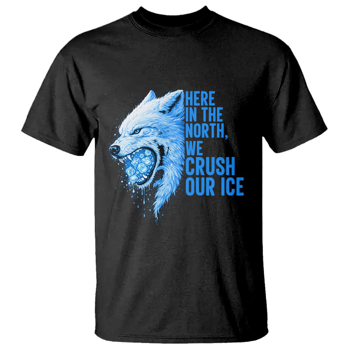 Crush Ice T Shirt Wolf Human Rights Protest TS10 Black Print Your Wear