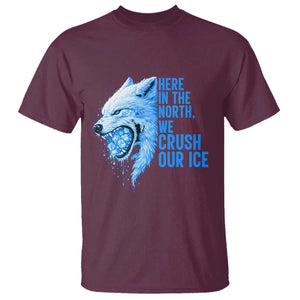 Crush Ice T Shirt Wolf Human Rights Protest TS10 Maroon Print Your Wear