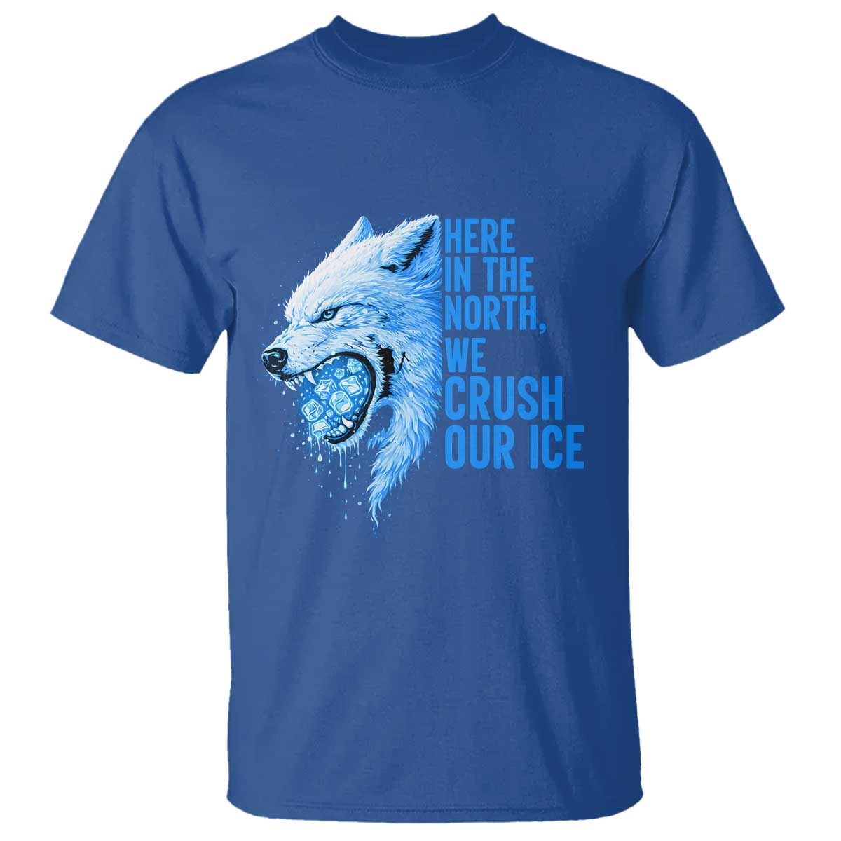 Crush Ice T Shirt Wolf Human Rights Protest TS10 Royal Blue Print Your Wear