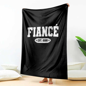 Fiance Est 2026 Throw Blanket Future Mr. and Mrs. Boyfriend Engagement Gift TS10 Print Your Wear