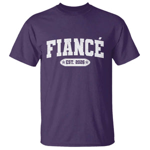 Fiance Est 2026 T Shirt Future Mr. and Mrs. Boyfriend Engagement Gift TS10 Purple Print Your Wear
