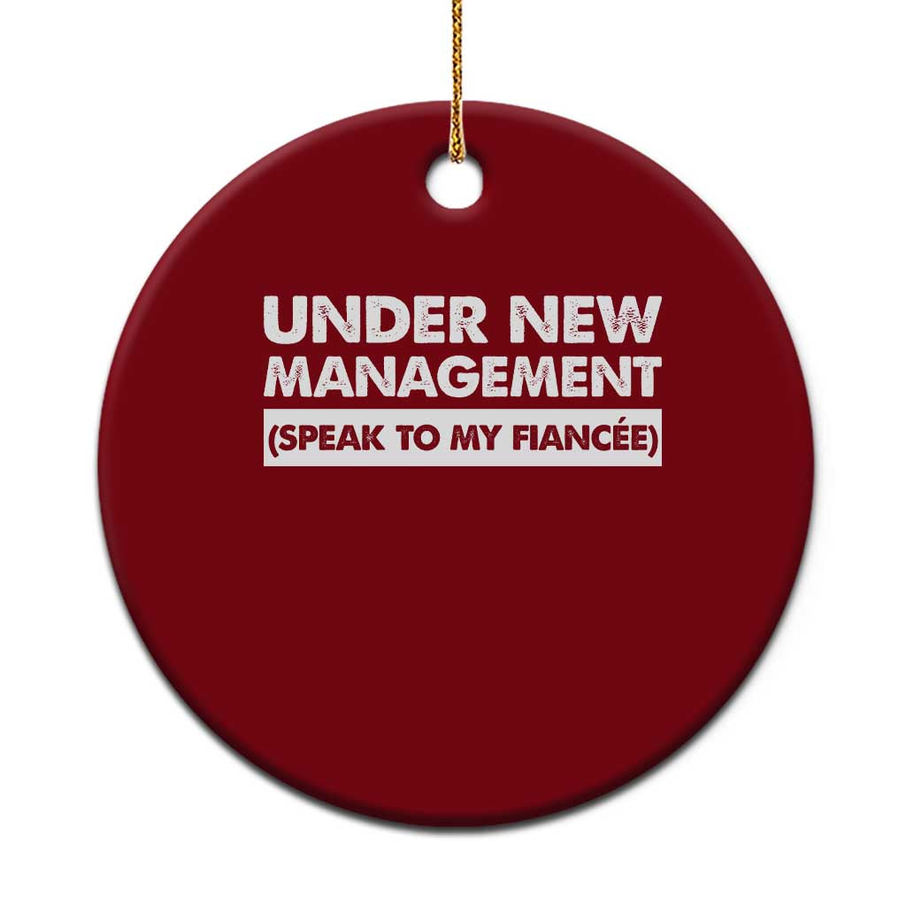 Funny Fiancé Ceramic Ornament Engagement Gift For Fiance Bachelor Party TS10 1pc Red Print Your Wear