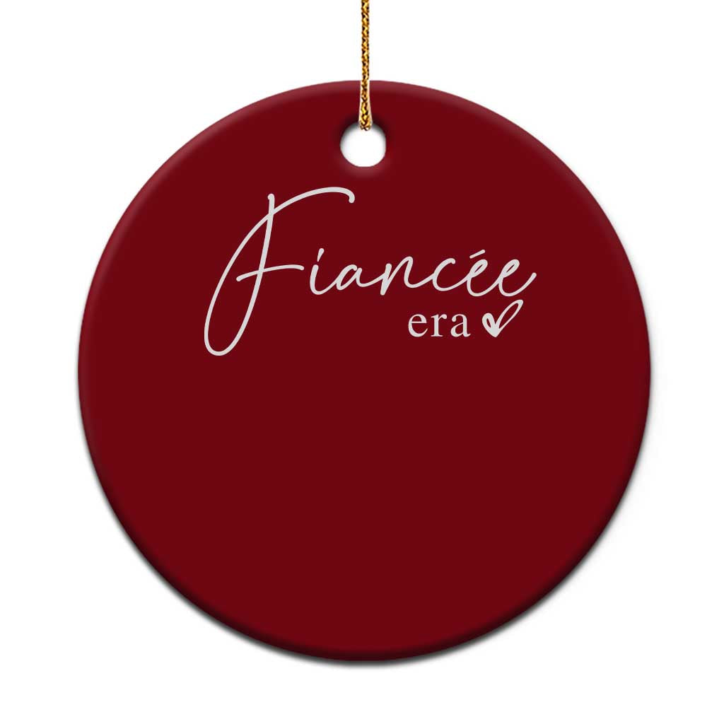 Fiancee Era Ceramic Ornament Engaged Bride Bachelorette Outfits TS10 1pc Red Print Your Wear