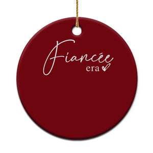 Fiancee Era Ceramic Ornament Engaged Bride Bachelorette Outfits TS10 1pc Red Print Your Wear