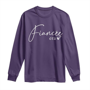 Fiancee Era Long Sleeve Shirt Engaged Bride Bachelorette Outfits TS10 Purple Print Your Wear
