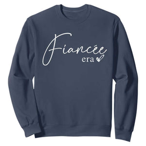 Fiancee Era Sweatshirt Engaged Bride Bachelorette Outfits TS10 Navy Print Your Wear