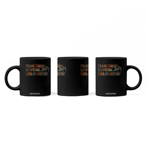 Fiance Level Unlocked Coffee Mug Retro Engaged Gifts For Him Gamer TS10 Print Your Wear
