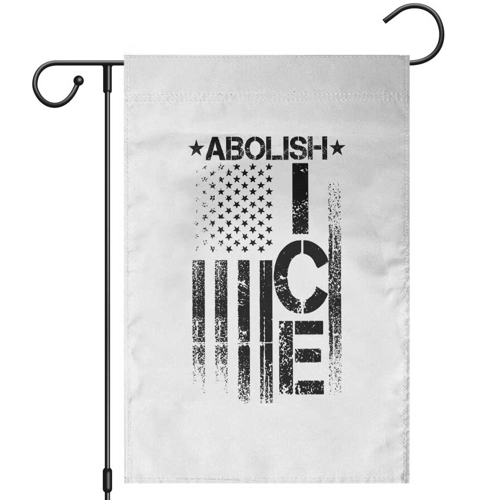 Abolish ICE Garden Flag Vintage American Flag TS10 White Print Your Wear