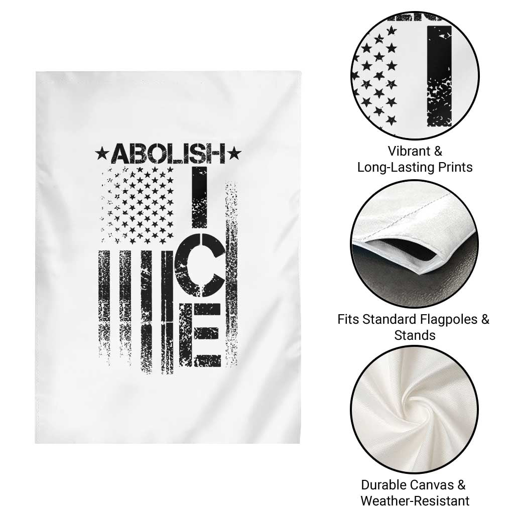 Abolish ICE Garden Flag Vintage American Flag TS10 Print Your Wear