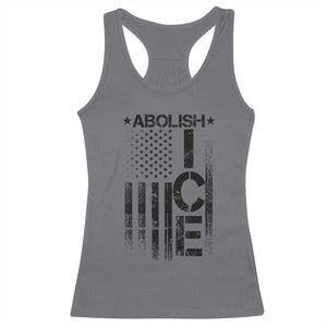Abolish ICE Racerback Tank Top Vintage American Flag TS10 Charcoal Print Your Wear